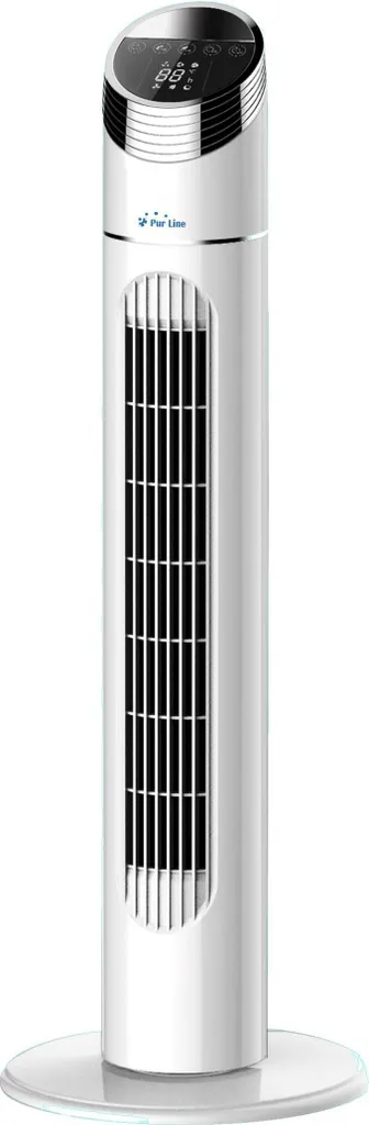 Ventilateur de tour puissant oscillation 90° télécommande et mode nuit