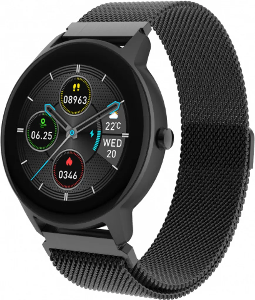 Orologio Bluetooth Forever ForeVive 2 Slim SB-325 Nero Elegante Smart Watch