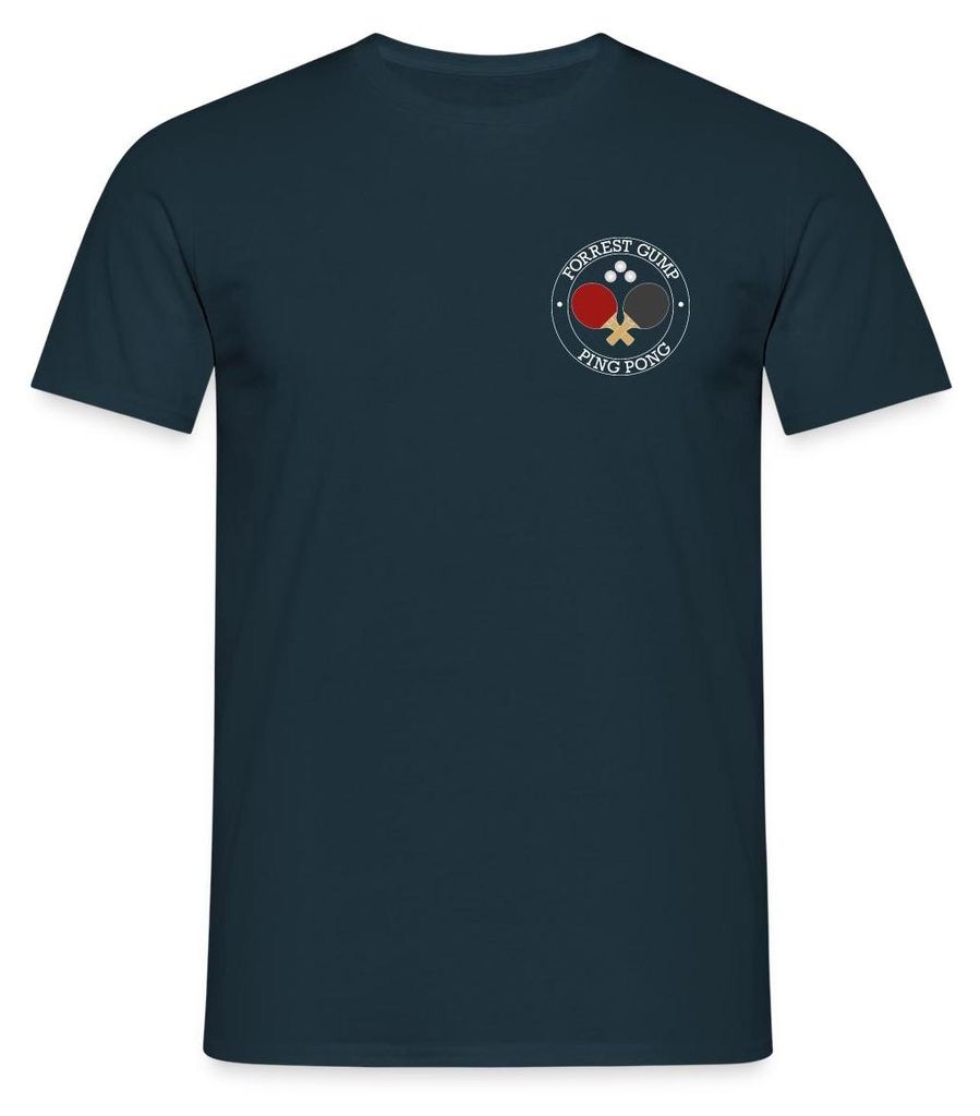 Spreadshirt Forrest Gump Ping Pong God Weiß Männer T-Shirt, XXL, Navy