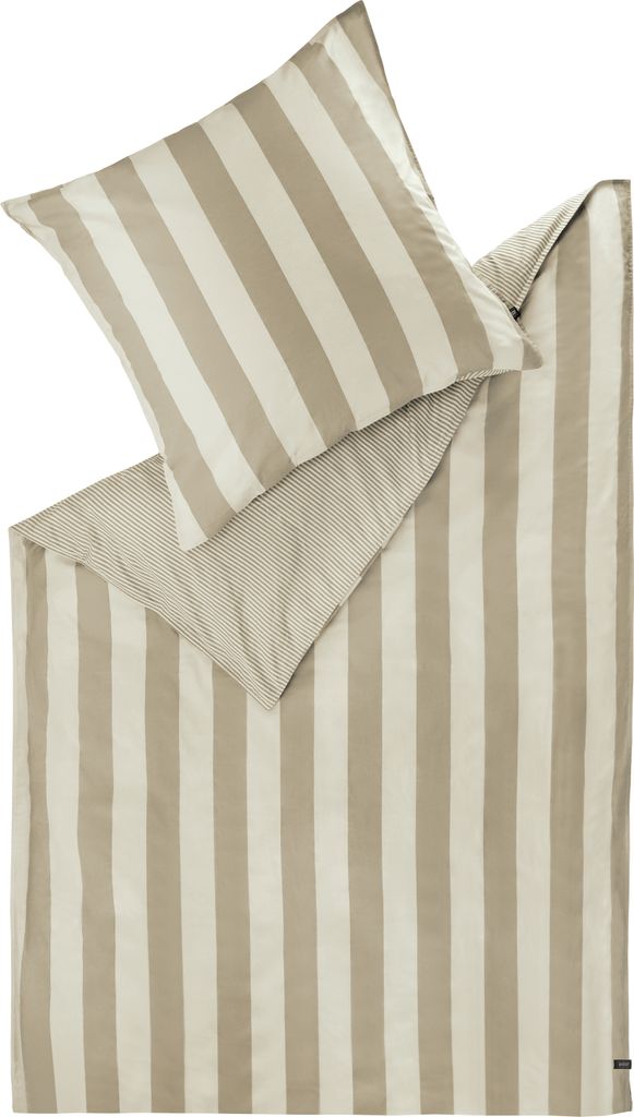 SCHÖNER WOHNEN Bettwäsche Panel-B Farbe beige Größe 140x200+70x90