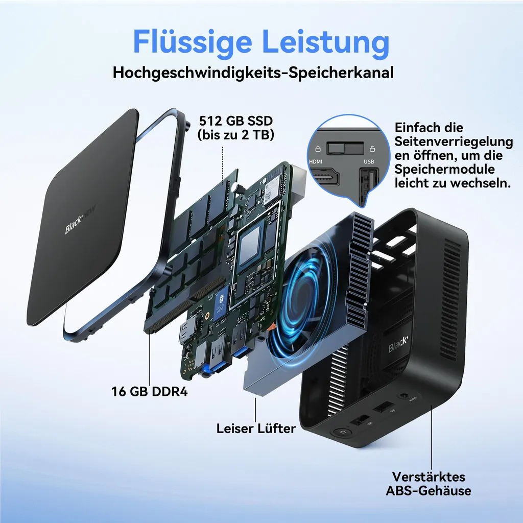 Mini-PC Compact Blackview MP50 : Finissez-en avec l'encombrement du Bureau - 11