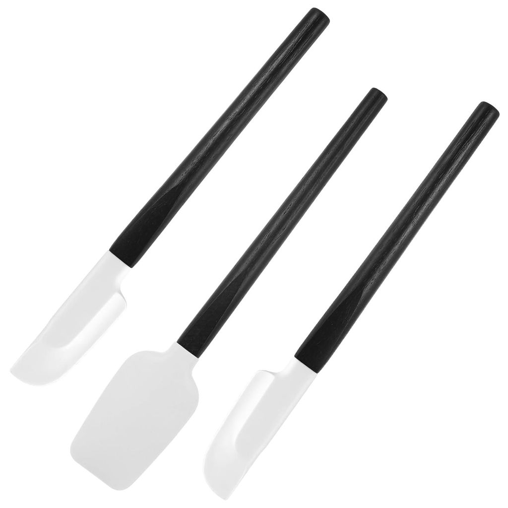 3-teiliges Küchenspatel-Set aus Silikon, Teigschaber, hitzebeständig, flexibel, zum Backen, Mischen und Kochen
