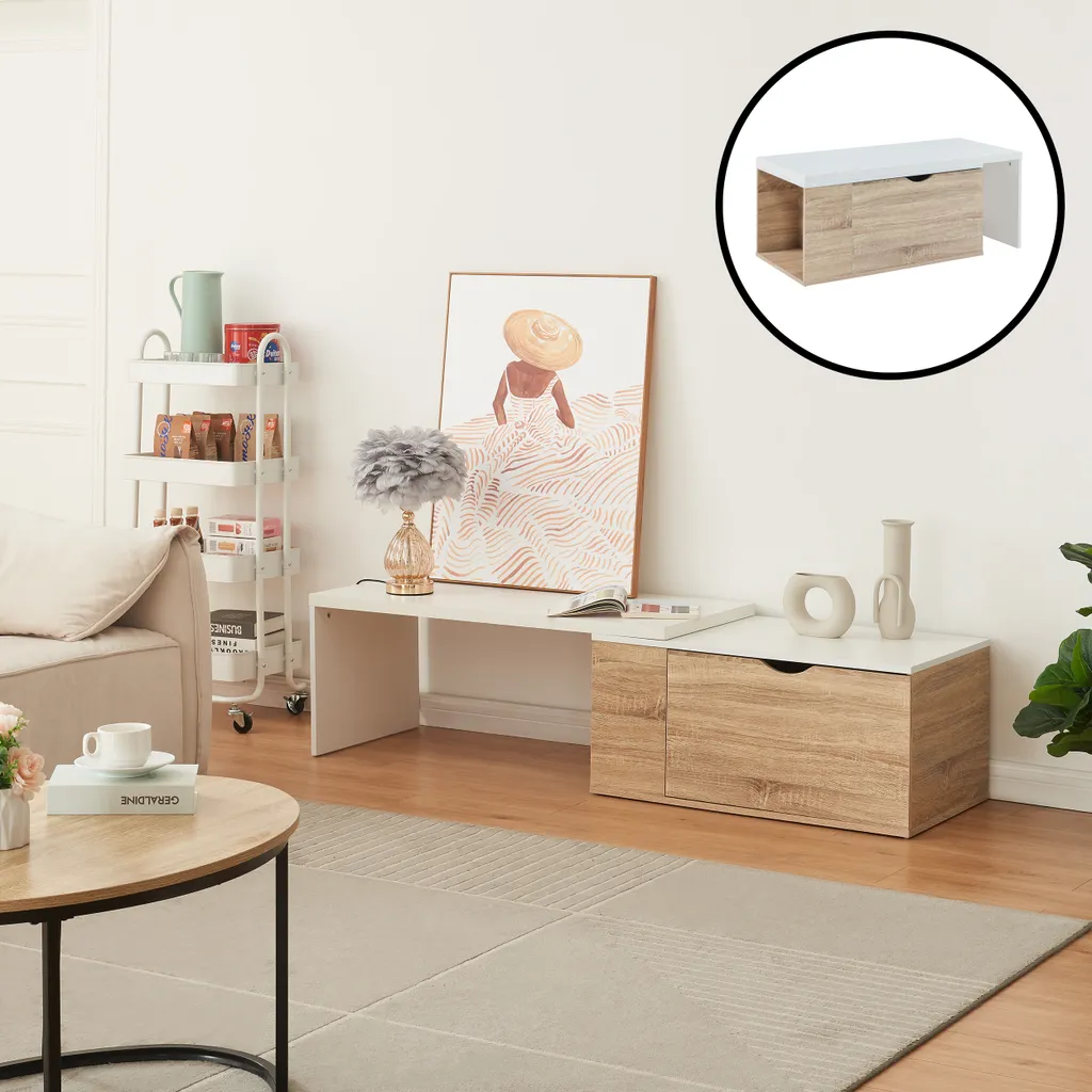 Table d'appoint modulable Österåker 100x47,5 cm : fini le manque de place !