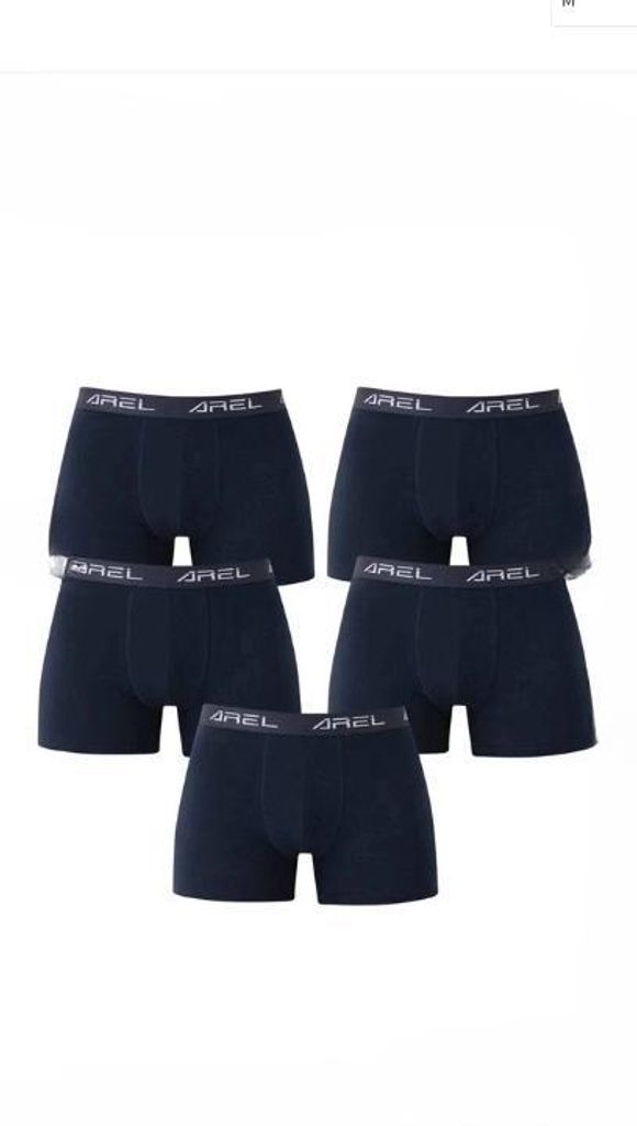 5er Pack Herren Boxershorts Schwarz L Unterhosen Baumwolle K-67