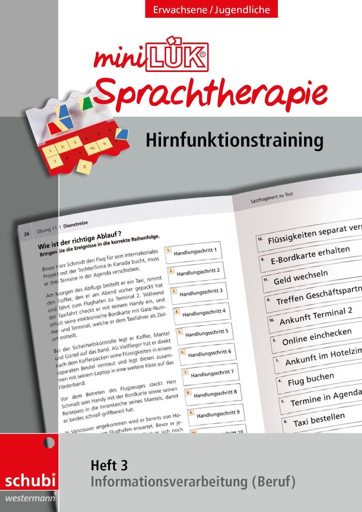 miniLÜK-Sprachtherapie Heft 3 - Hirnfunktionstraining