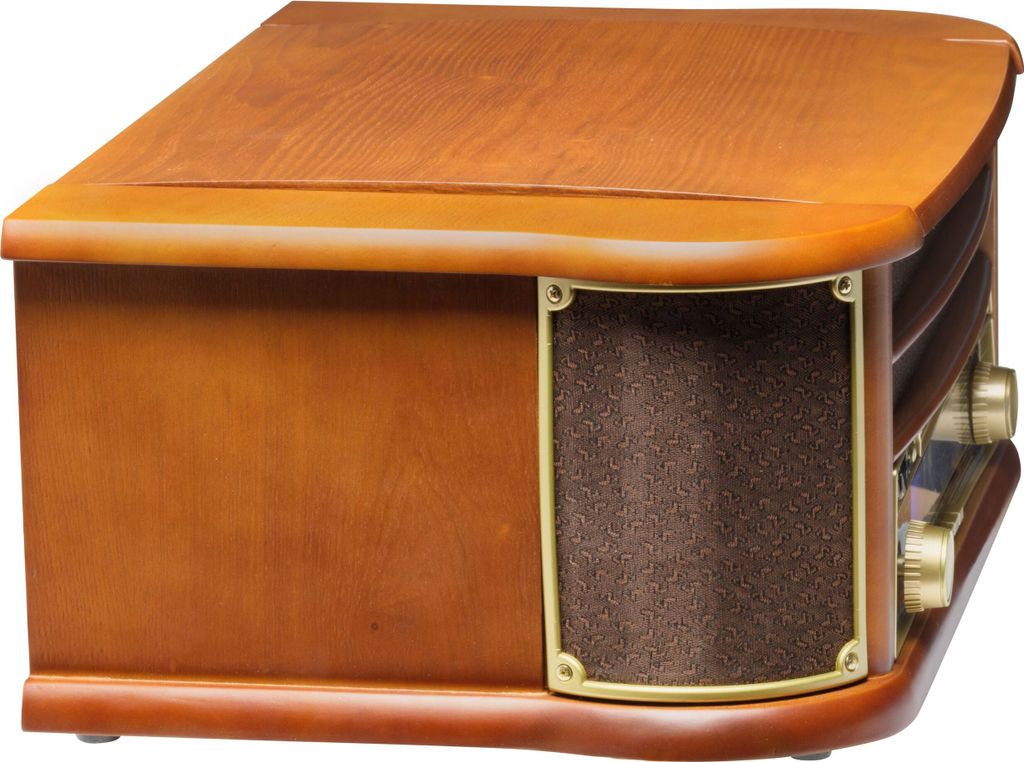 Denver MCR-50MK2 Retro drevený gramofón s rádiom CD kazetou Obrázok produktu 26