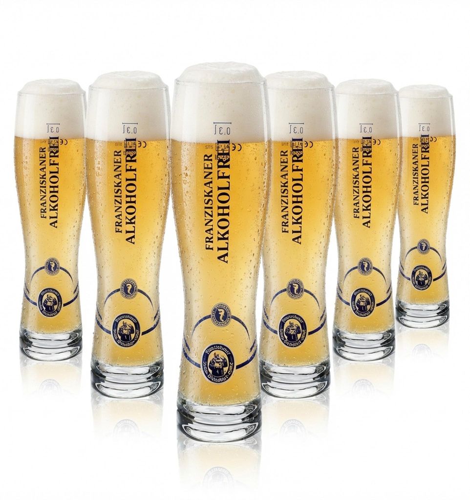 6x Franziskaner Weißbierglas 0,3l Hefeweizen Gläser Set Produktbild 