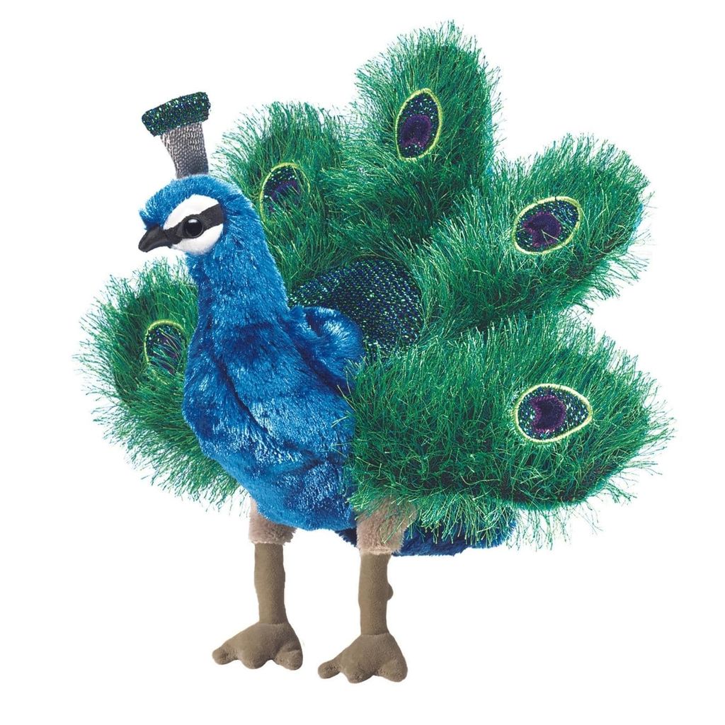 Folkmanis Handpuppe kleiner Pfau 2834