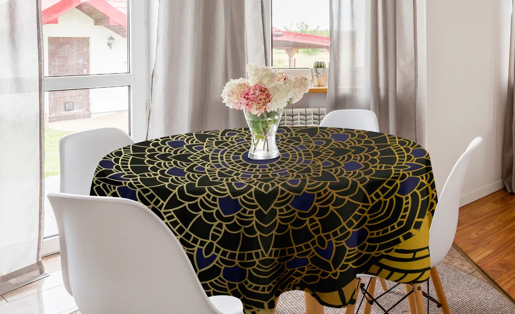ABAKUHAUS Giallo Tovaglia, Mandala Orientale Etnica