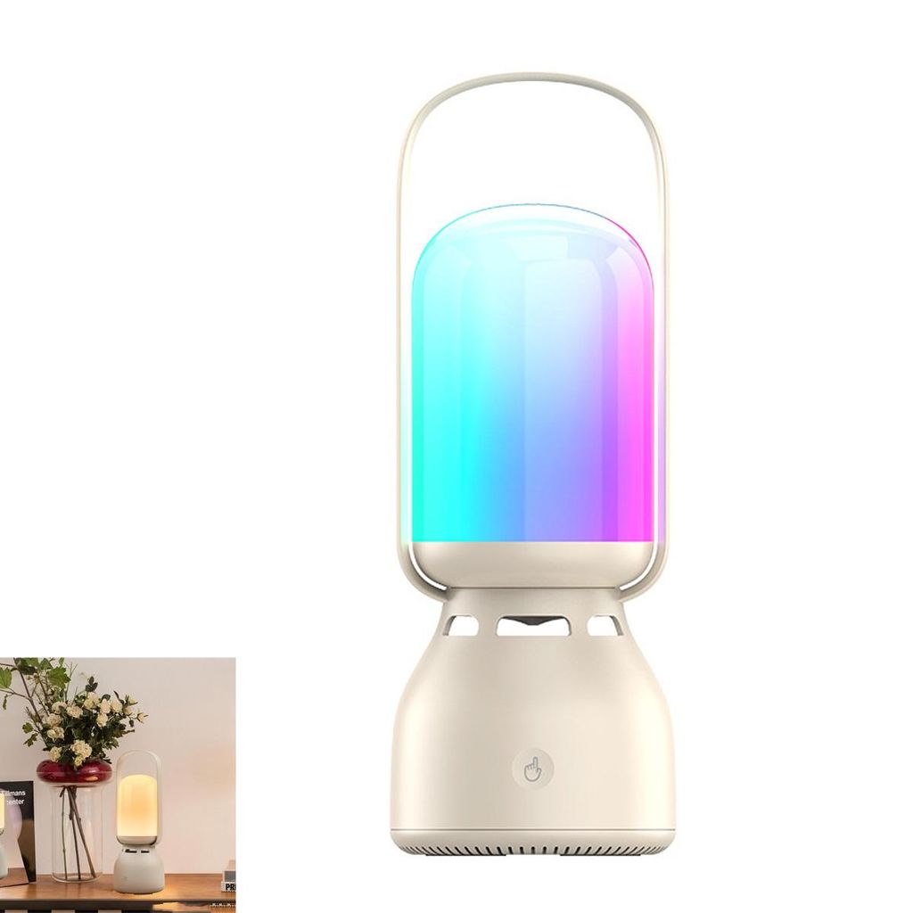 Campingleuchte,1800mAh LED Outdoor Leuchte,Bluetooth Audio,3 Helligkeitsstufen,Wasserdichte,Handheld,USB Aufladbar,Für Familientreffen,Outdoor Ver...