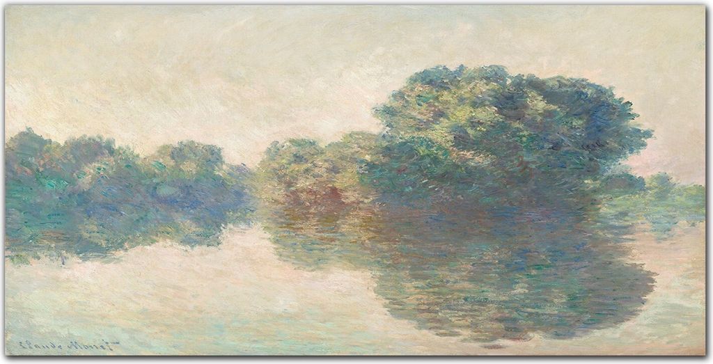 Coloray Bild aus Leinwand 140x70 Leinwand Dekoration - Monet Seine in Givert
