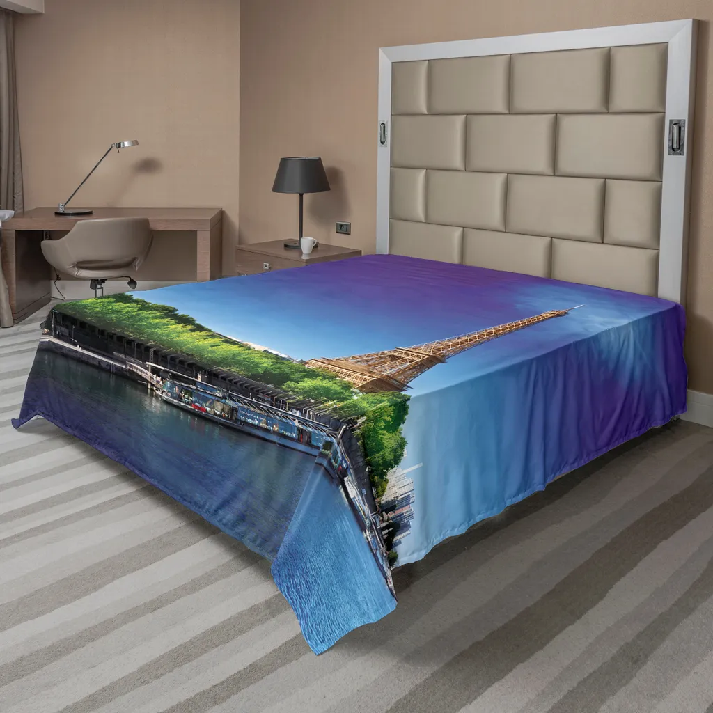 Lenzuolo Sopra Panorama Parigi ABAKUHAUS | 260x228 cm Microfibra