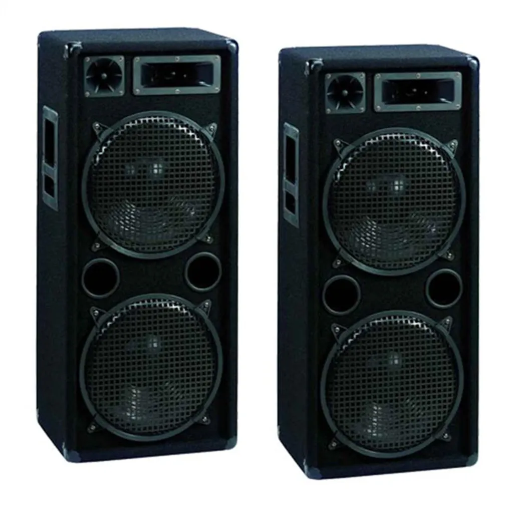 Omnitronic DX-2222 Enceinte Passive Puissante avec Double Subwoofer 12"
