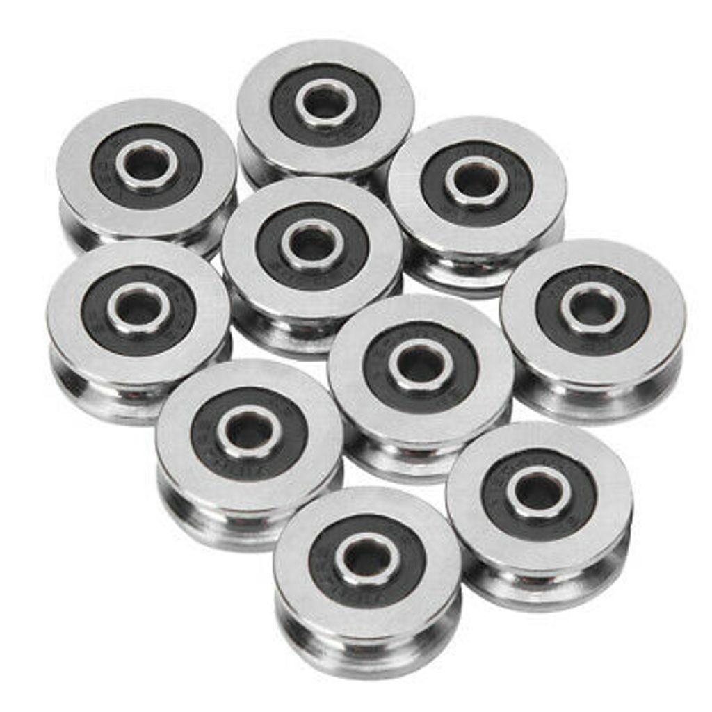 10 ks ložisek s V-drážkou Válečková ložiska 4*18*8mm Vodicí Obrázek produktu 