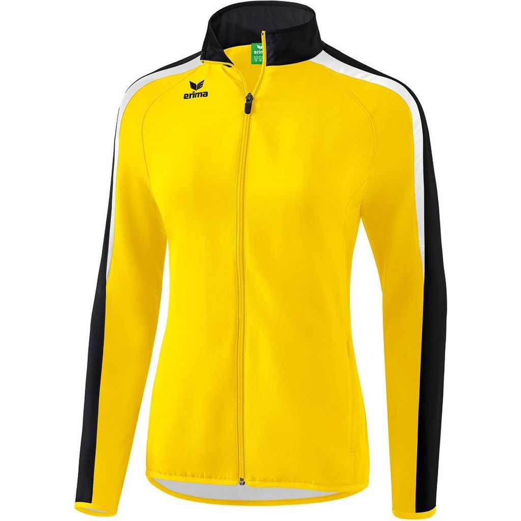 Erima Fußball Handball Liga 2.0 Präsentationsjacke Trainingsjacke Damen gelb schwarz Gr 42