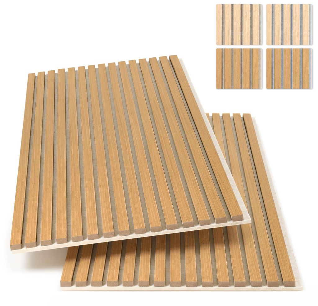 Akustické panely Ikodm 4er Set, rozmery 120 x 60 cm, drevo Obrázok produktu 
