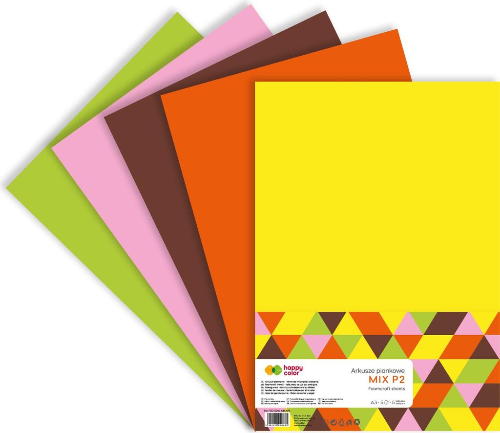 Schaumstoff-Mix P2 A3 5ark Happy Color