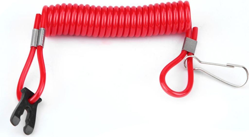 Kill Switch Lanyard, ABS -Kunststoff rot ausziehbarer Sicherheitsbindung, Haltbarkeit Motormotor für Suzuki