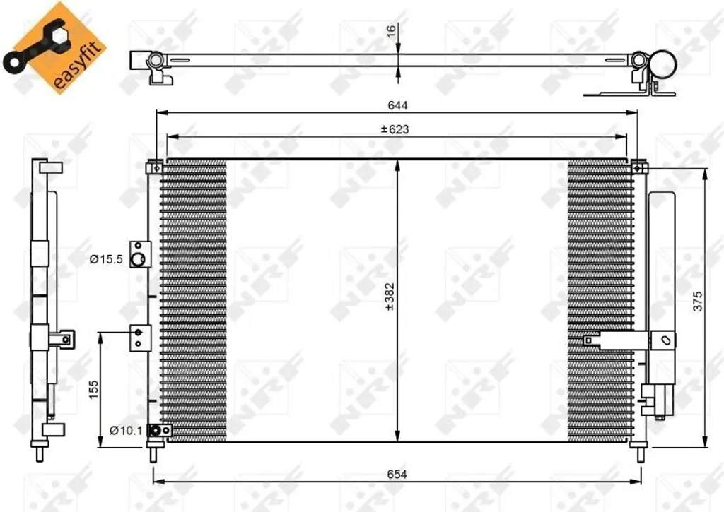 Réparer la clim de votre Civic VIII avec le Condenseur NRF OE 80110SNAA01
