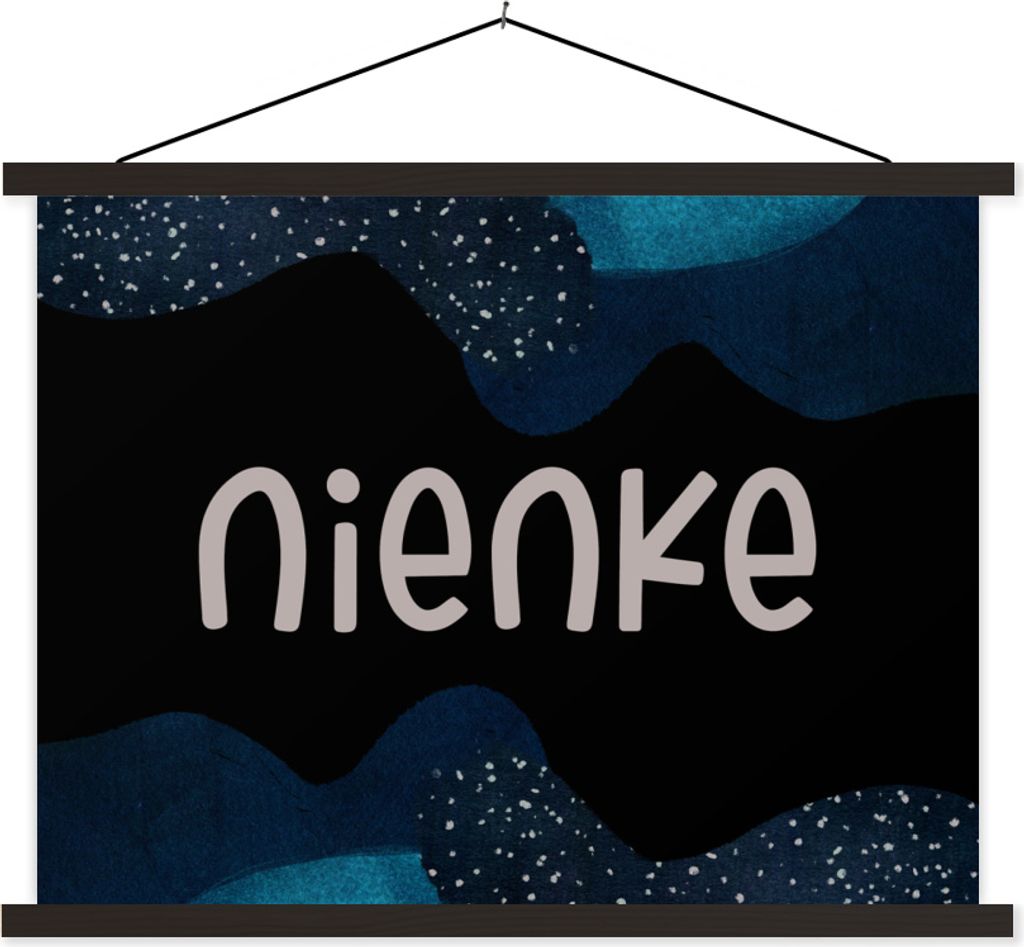 MuchoWow Textilposter Nienke - Pastell - Mädchen 150x113 cm mit schwarzem Rahmen - Wohnzimmer