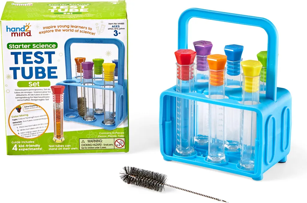 Éprouvettes de Science pour Enfant Incassables avec Bouchons Étanches