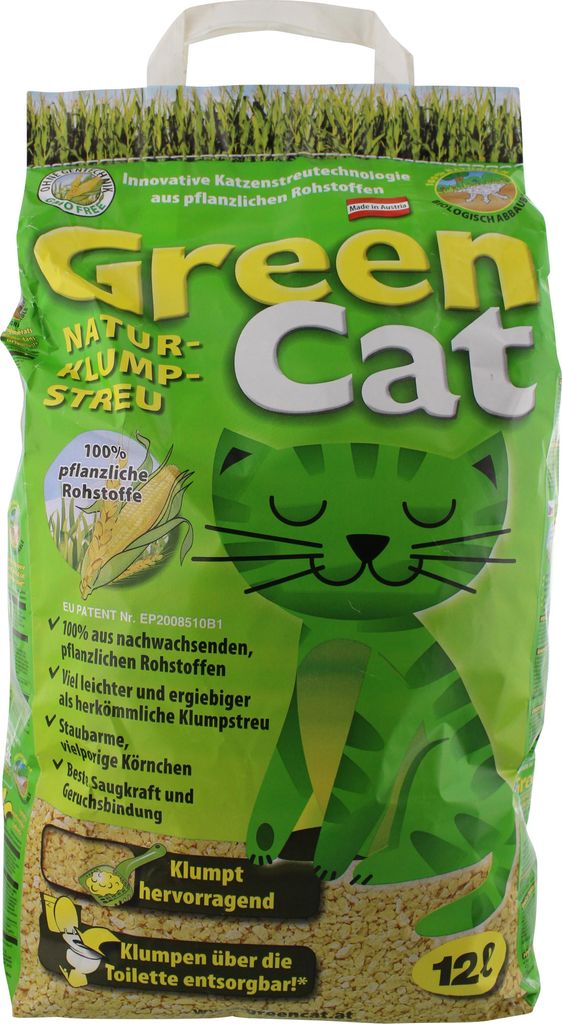 Agros - GreenCat Katzen Naturklumpstreu (12 l) Produktbild 