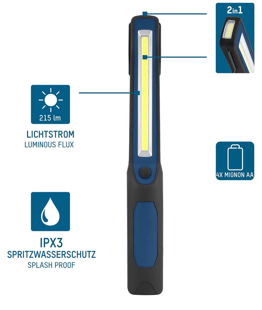 ANSMANN 1600-0265 ANSMANN Penlight PL250B Taschenlampe Productafbeelding 