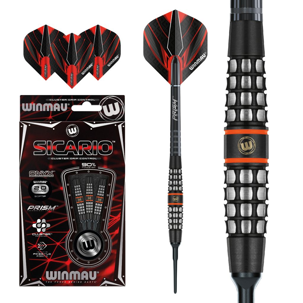 Winmau Sicario Tungsten 90% Softip 20 g Dart