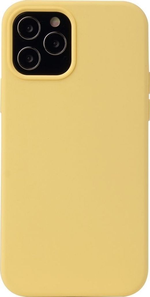 Mobigear Rubber Touch iPhone 13 Silikon Hülle Backcover - Gelb