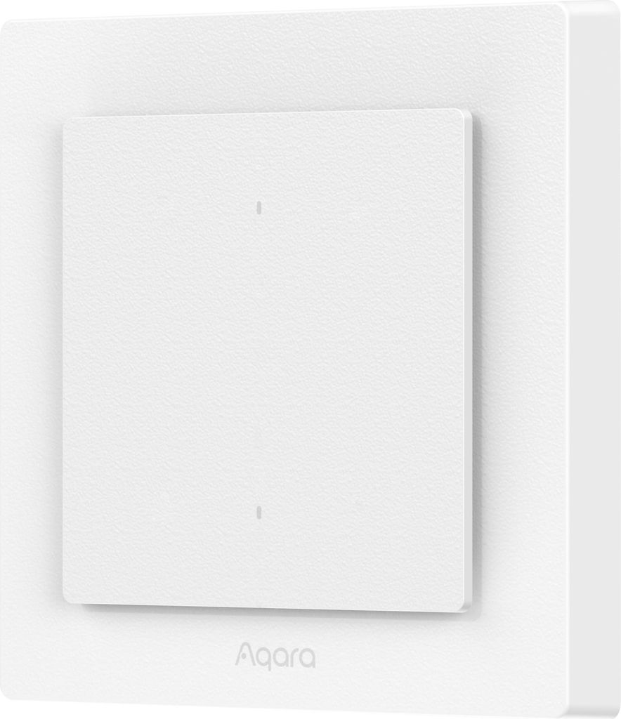 Aqara, Smart Switch H2 EU Lichtschalter 2 Tasten Zigbee Thread, Weiß