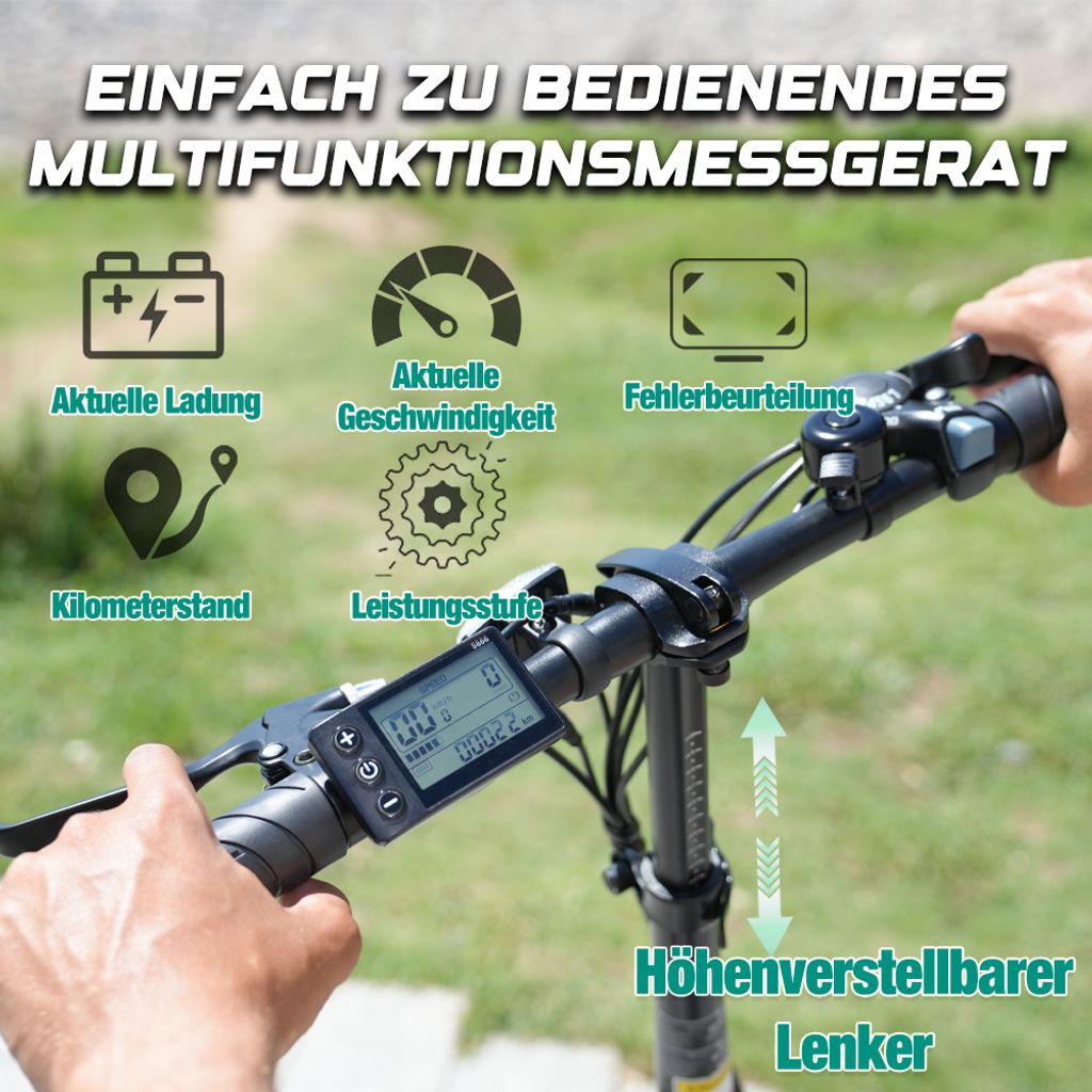 Evercross E-Bike 20" 7 Gang 48V/13Ah Elektrofahrrad Produktbild 7