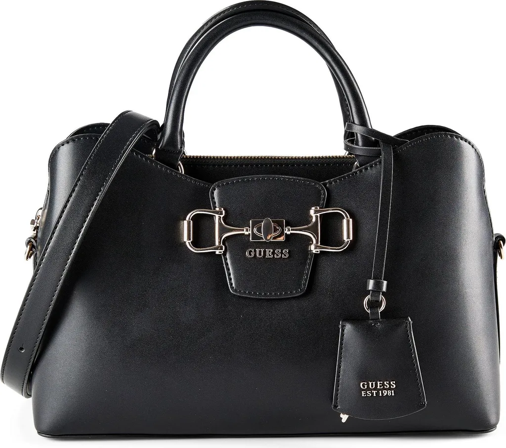 Borsa Guess Janie 32 cm Donna: Satchel Elegante in Eco-Pelle Premium