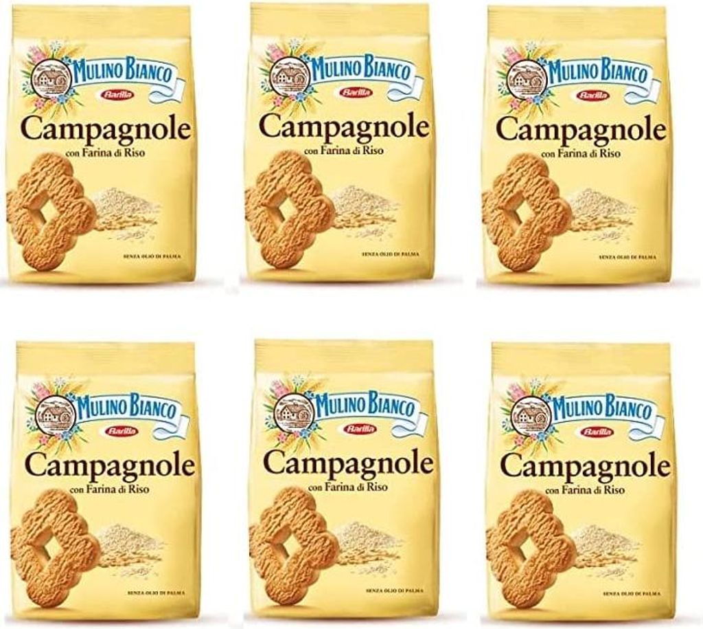 6x Barilla Mulino Bianco Campagnole con Farina di Riso Produktbild 