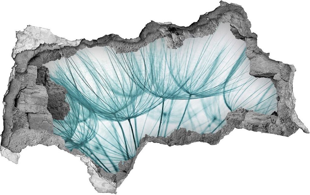 Selbstklebender Loch-3D-Aufkleber 95x73 cm Löwenzahn Samen