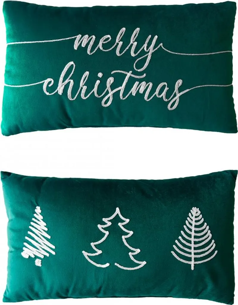 Coussin de fête Merry Christmas VA pour décoration canapé et fauteuil