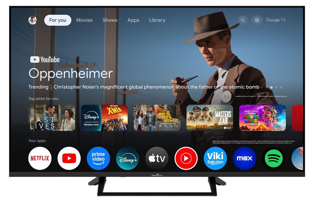Smart-Tech 43QG06V TV 109,2 cm (43") 4K Ultra HD Smart TV Immagine del prodotto 