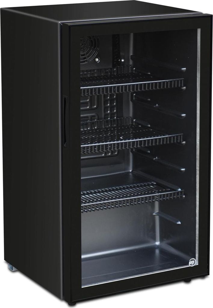 Irap Tischkühlschrank mit 102 Liter - LED Innenbeleuchtung, schwarz
