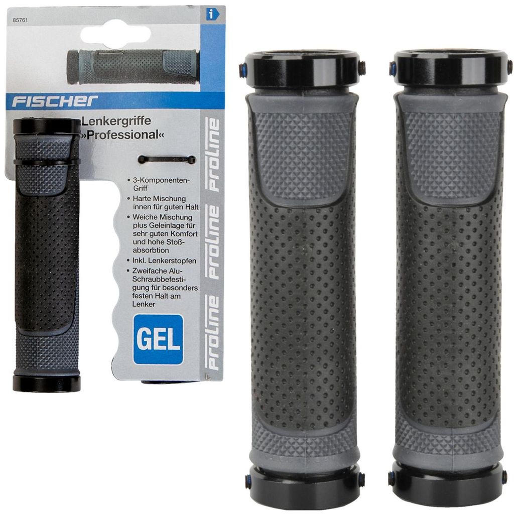 FISCHER Fahrrad Lenkergriffe GEL "Professional" schwarz Produktbild 