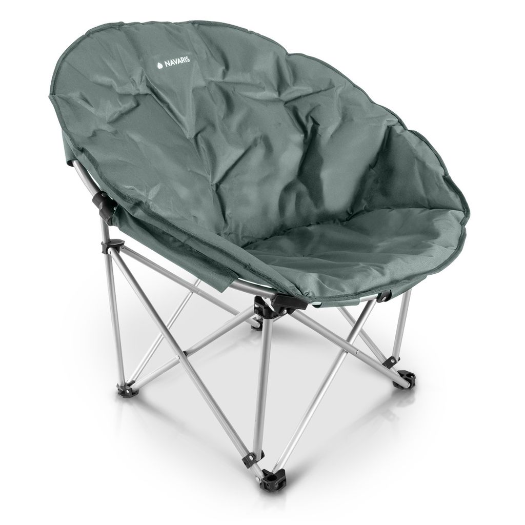 Navaris Moon Chair Faltsessel rund - Camping Stuhl Outdoor Klappstuhl - Campingstuhl mit Tasche - Angelstuhl Falt Sessel - Klappsessel div. Farben