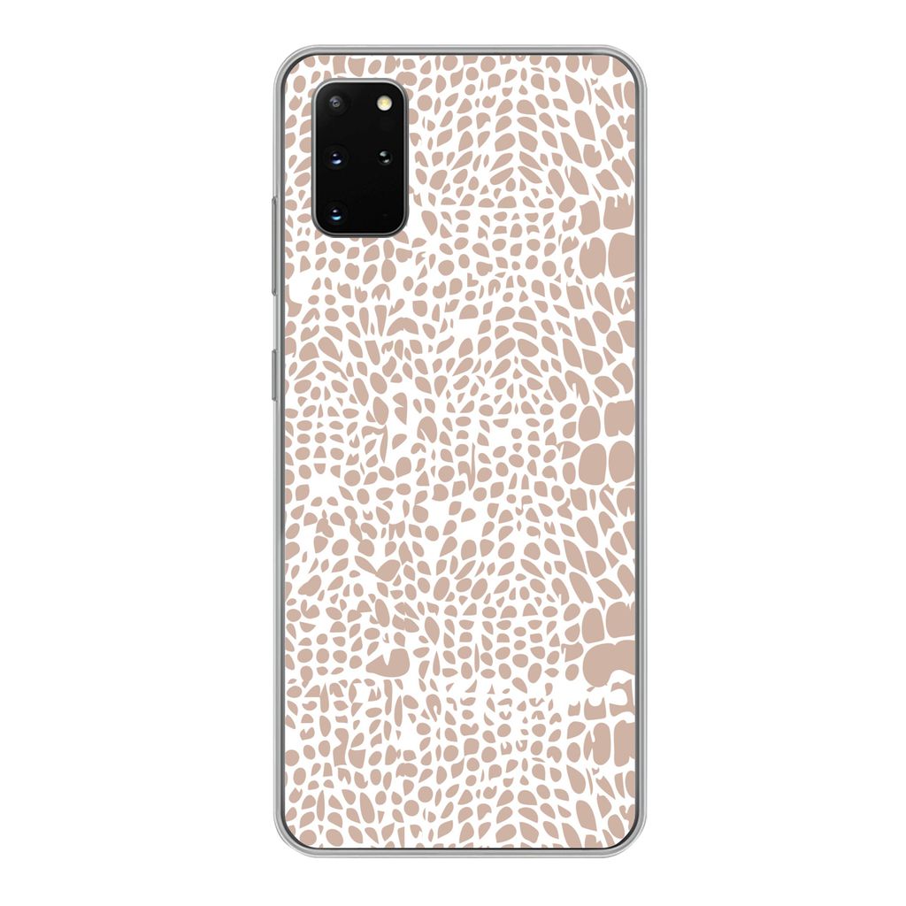 MuchoWow Handyhülle Schutzhülle Hülle für Samsung Galaxy S20 Plus Tiermuster - Rosa - Schlange Silikon Softcase Handy Hülle - Hartschale