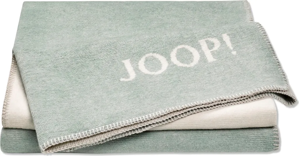 JOOP! MELANGE Plaid Doubleface Jade-Nature 150x200 - Coperta di Lusso