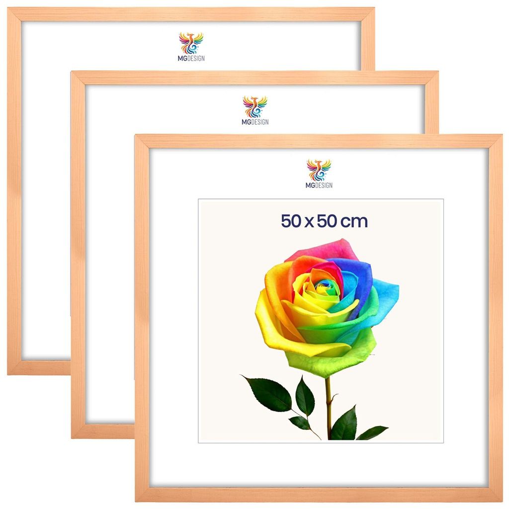 MG Design 3er Set Bilderrahmen 50 x 50 cm - Posterrahmen Produktbild 