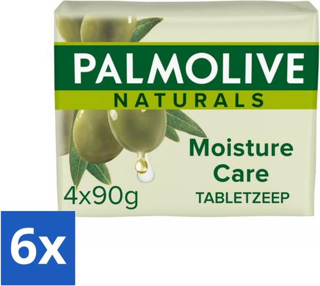 Palmolive Seifentabletten Naturals Olivenmilch 4x 90 g - Vorteilspack - 6 Stücke