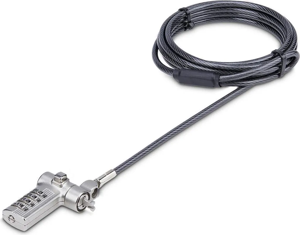 Antivol PC portable Startech UNIVCS-LAPTOP-LOCK avec câble en acier noir
