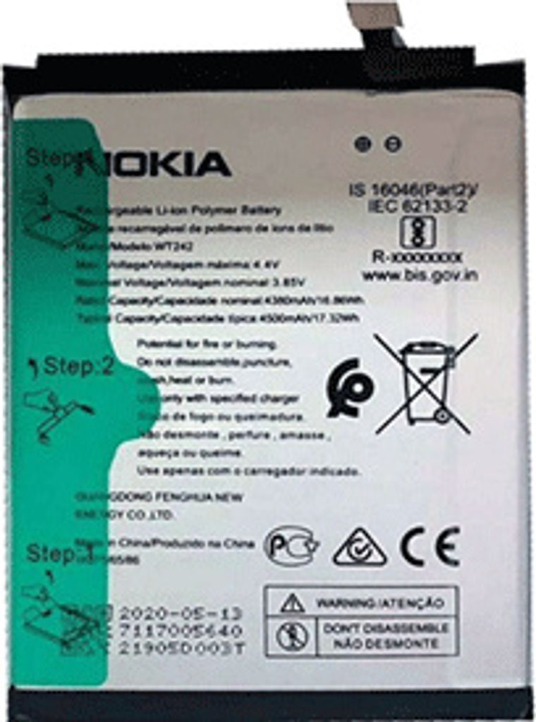 Nokia WT242 Akku für Nokia 2.4 / TA-1277, TA-1275, TA-1274, TA-127 - 4500mah