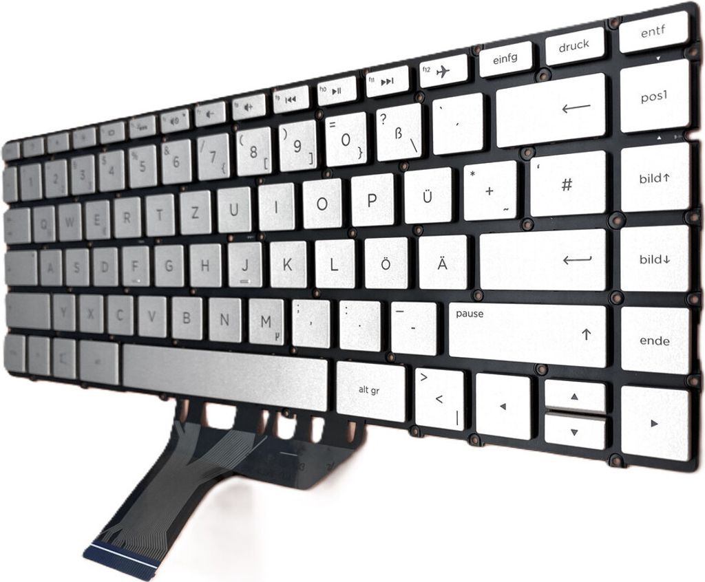 DEUTSCHE-Tastatur Keyboard Beleuchtung kompatibel für HP Spectre x360 13-w033ng (Z5F02EA)