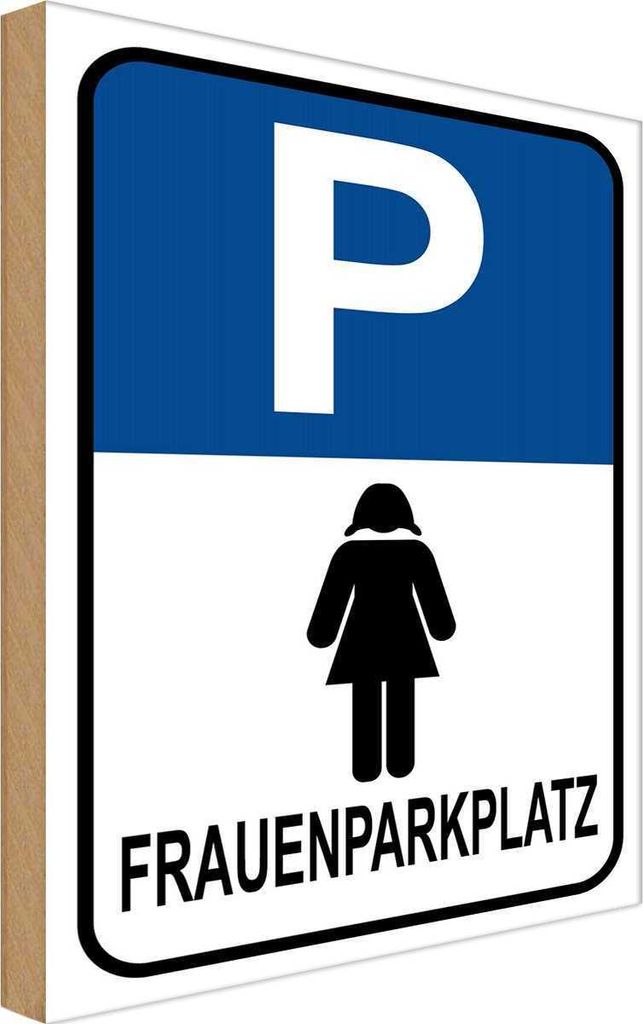 vianmo Holzschild 30x20 cm Frauen Parkplatz Parkplatzschild