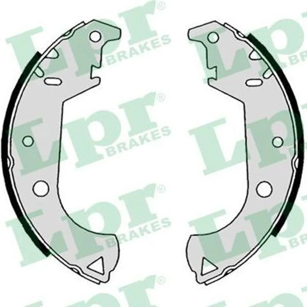 Kit mâchoires de frein arrière LPR 08650 pour utilitaire Doblo et Strada