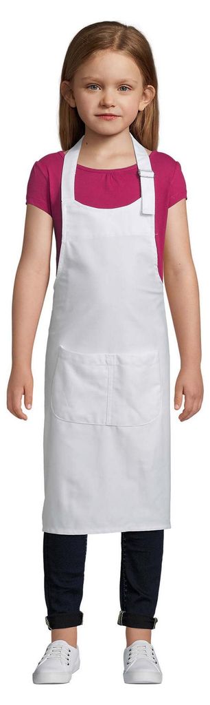 SOLS - Kinder Schürze "Gala" LT1456 (64 cm x 47 cm) (Weiß)