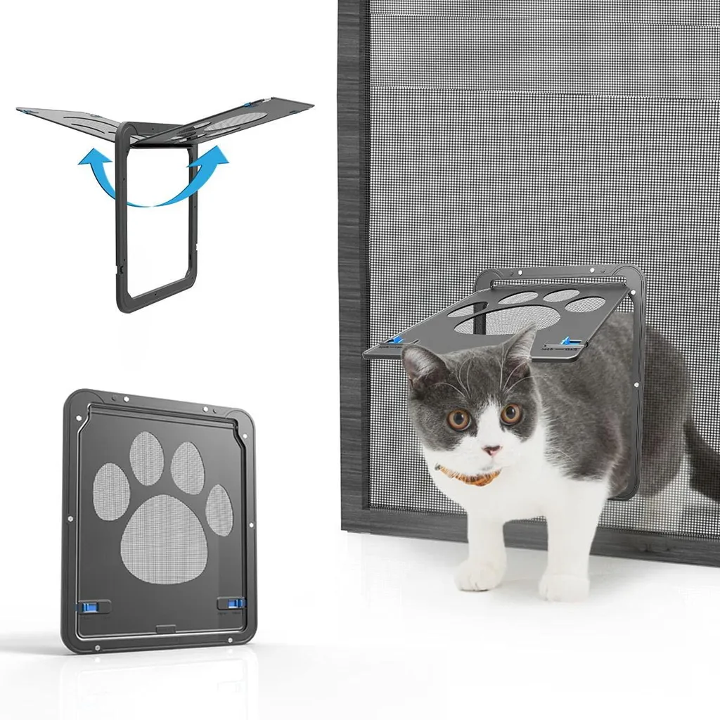 Passage pour chat spécial moustiquaire - Autonomie et aération maison
